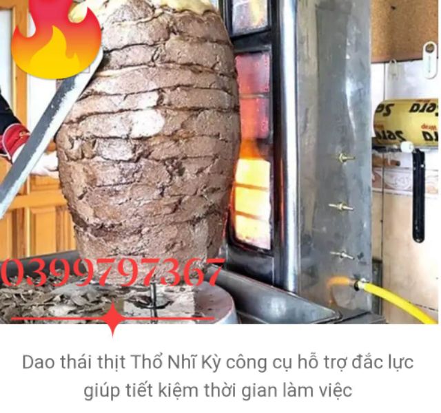 Dao thái thịt bánh mì Doner Kebab chuyên dụng