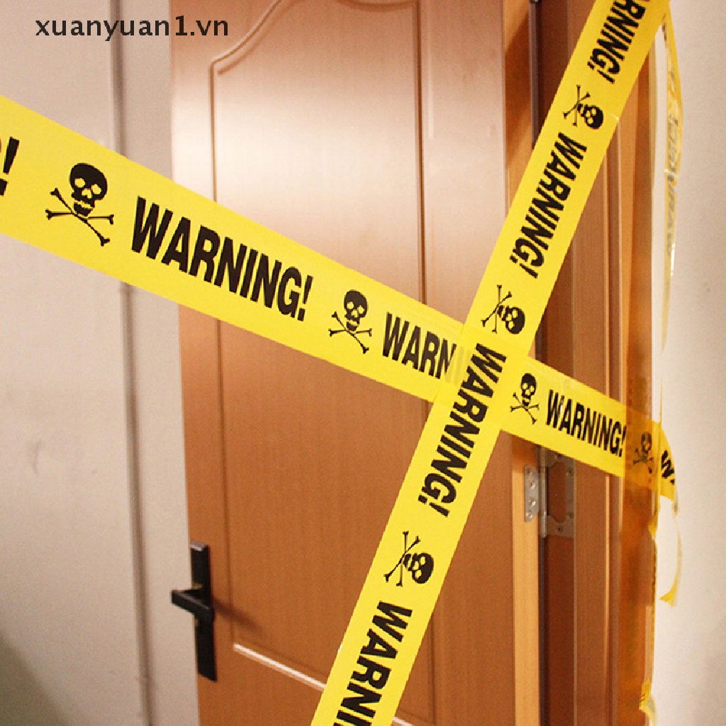 Cuộn Băng Keo Cảnh Báo Trang Trí Halloween 6Mx7.5CM