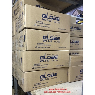 Ắc quy Globe WP7.5-12 (12V 7.5Ah)/ ắc quy Globe 12V 7,5Ah