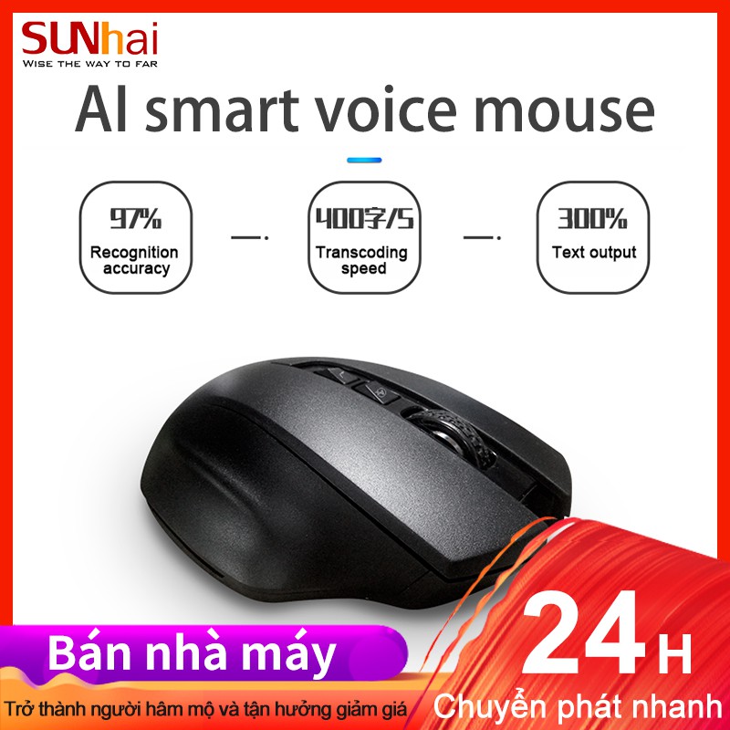 Chuột không dây kết nối bluetooth AI điều khiển bằng giọng nói hỗ trợ 30 ngôn ngữ chất lượng cao