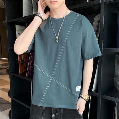 Áo Thun Cotton Lụa Lạnh Mỏng Tay Nửa Thời Trang Mùa Hè Dành Cho Nam 2022