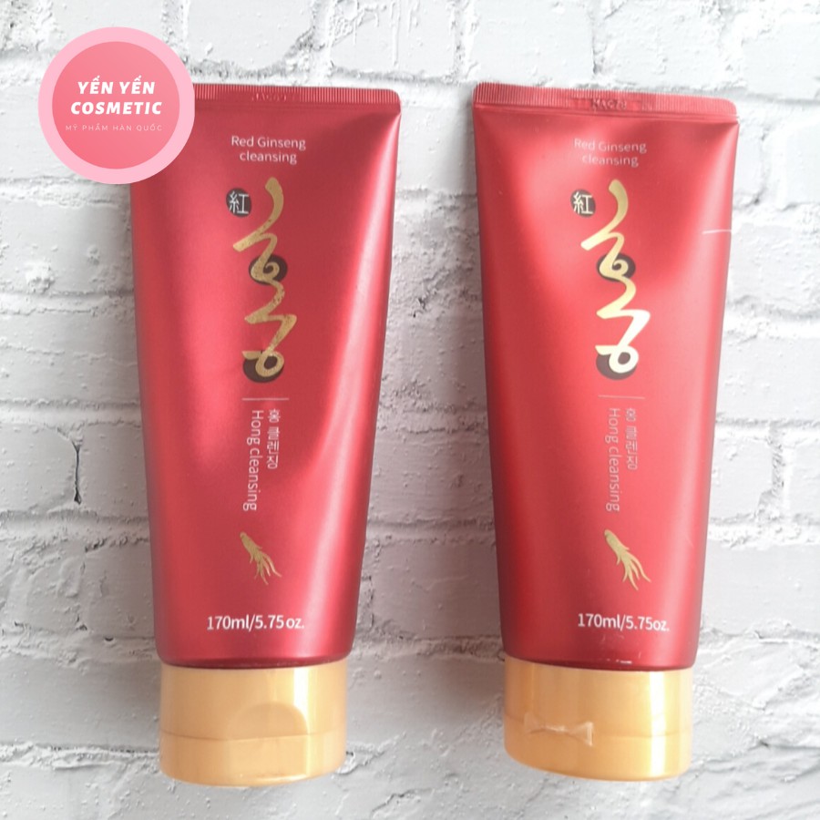 Sữa rửa mặt hồng sâm Hàn Quốc- Hong Cleansing 170ml  [ TẶNG MẶT NẠ ] | BigBuy360 - bigbuy360.vn