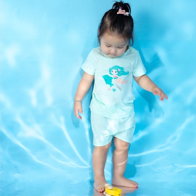 Chaang bộ cộc tay cho bé trai, bé gái chất cotton dành cho bé từ 3 tháng đến 5 tuổi SS2022D01