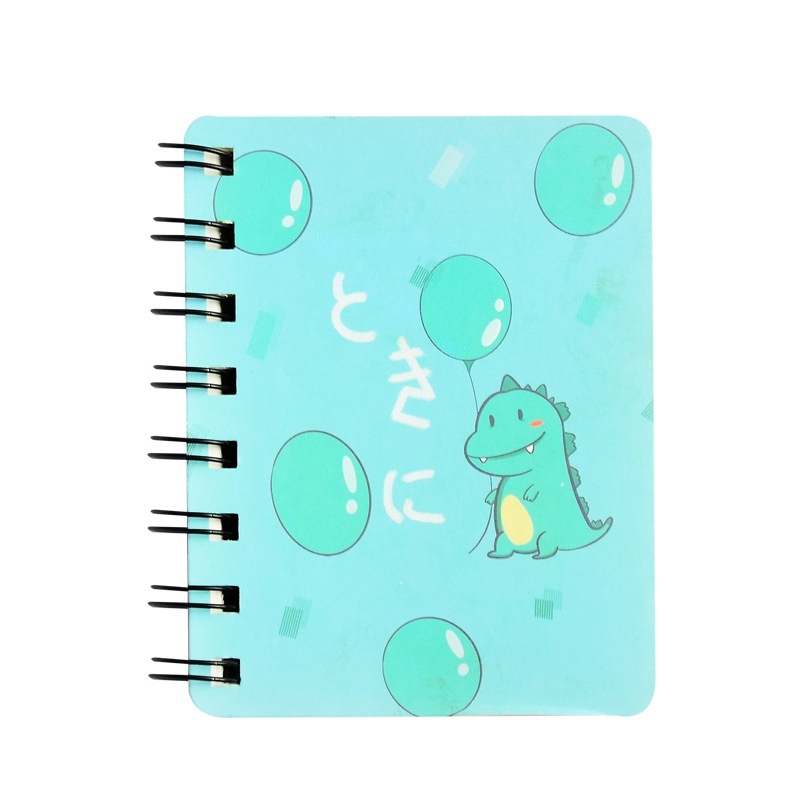 Creative Cartoon Dinosaur Mini Notebook Portable Coil Book Scrapbook School Office Supplies