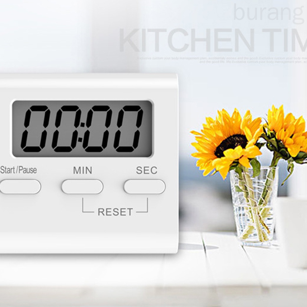 Đồng hồ hẹn giờ nấu ăn điện tử tích hợp màn hình LCD tiện dụng cho nhà bếp