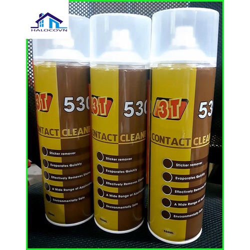 Dung dịch xịt tẩy băng dính , băng keo , nhựa đường 3T 530 vệ sinh nội thất ô tô , đồ gia dụng 550ml