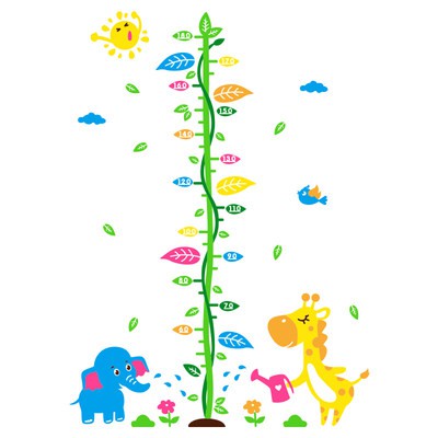 Dán tường cao hình con hươu cao cổ hoạt hình 3d Acrylic cho trẻ em phòng mẫu giáo trang trí tường cao cho bé