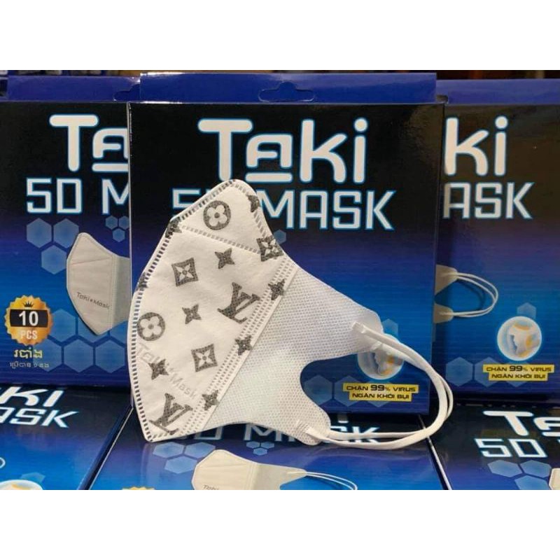 Hộp 10 Chiếc Khẩu Trang Y Tế 5D Mask Taki