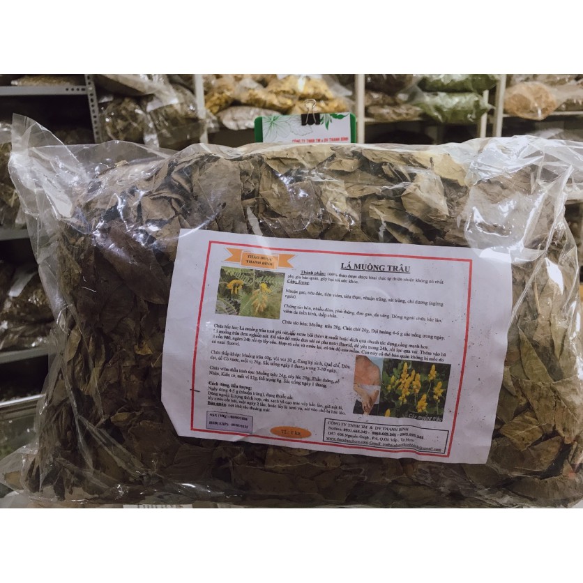 Lá Muồng Trâu Khô 1Kg Loại Đặc Biệt Hàng Cty - Đông Y Thanh Bình