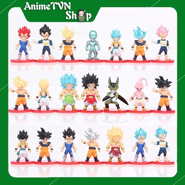 (Có lẻ) Mô hình nhựa mẫu nhỏ Anime Manga Dragon Ball - 7 viên ngọc rồng - Chibi dễ thương 6~7cm (Loại 3 - Rẻ)