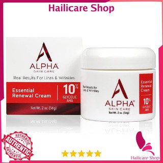 [Nhập Mỹ] Kem Dưỡng Apha Skincare Essential Renewal Cream with 10% AHA