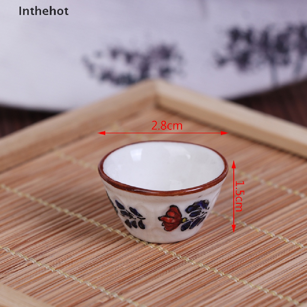 1pcs Bộ Đĩa Sứ Nhỏ Xinh Đáng Yêu Cho Nhà Búp Bê
