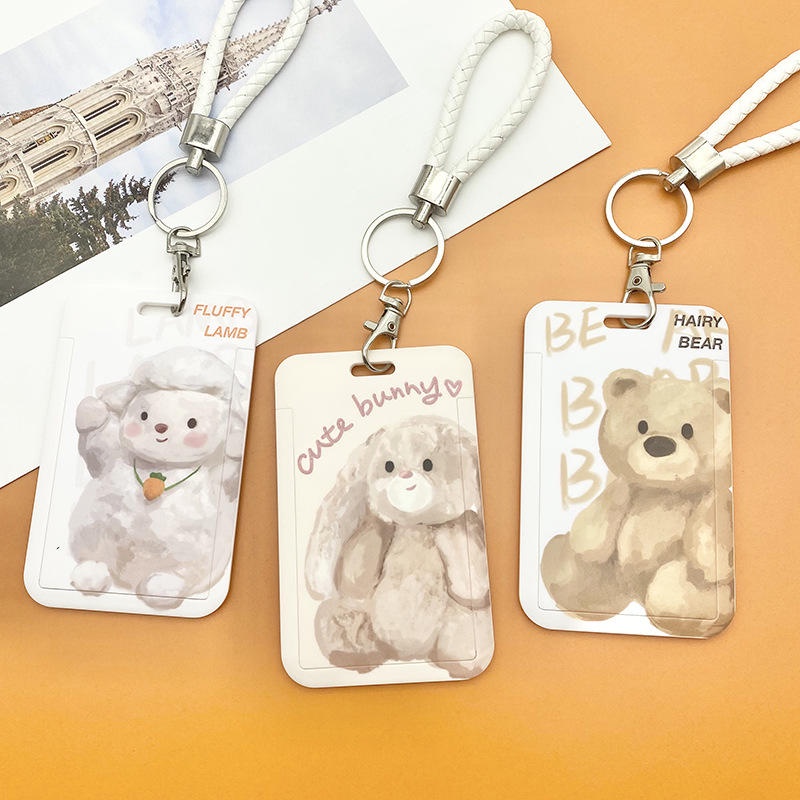 Bao Da Đựng Thẻ Đi Học / Xe Buýt / Thẻ Hình Gấu Muppet Dễ Thương