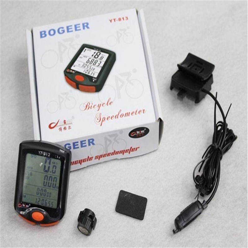 Đồng hồ đo tốc độ xe đạp hiển thị màn hình LCD kỹ thuật số tiện lợi