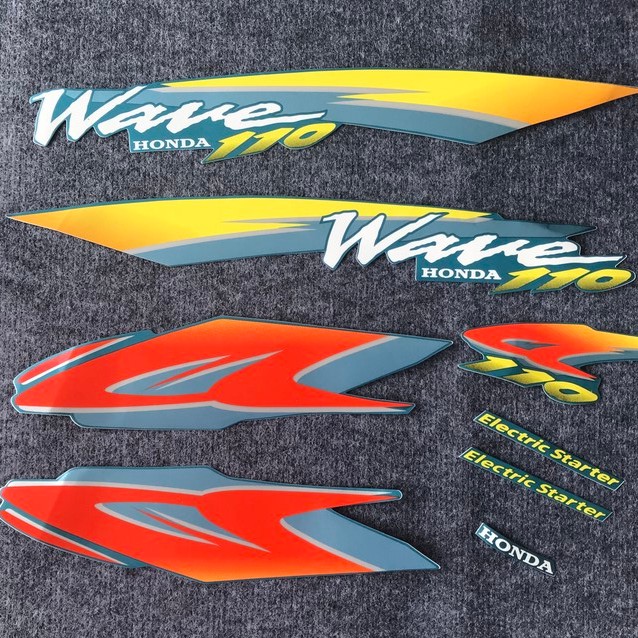 [HOT] TEM MẪU WAVE 110 THÁI , TEM CAO CẤP 3 LỚP CHỐNG NƯỚC ĐỦ MÀU ( GIÁ BAO RẺ)