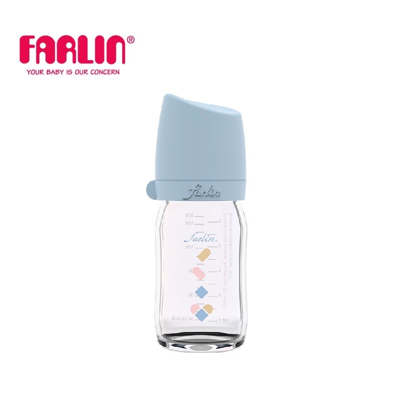 Bình Sữa Cho Bé City Bottle Thủy Tinh Cổ Rộng của FARLIN - Nepal - 160ml/240ml