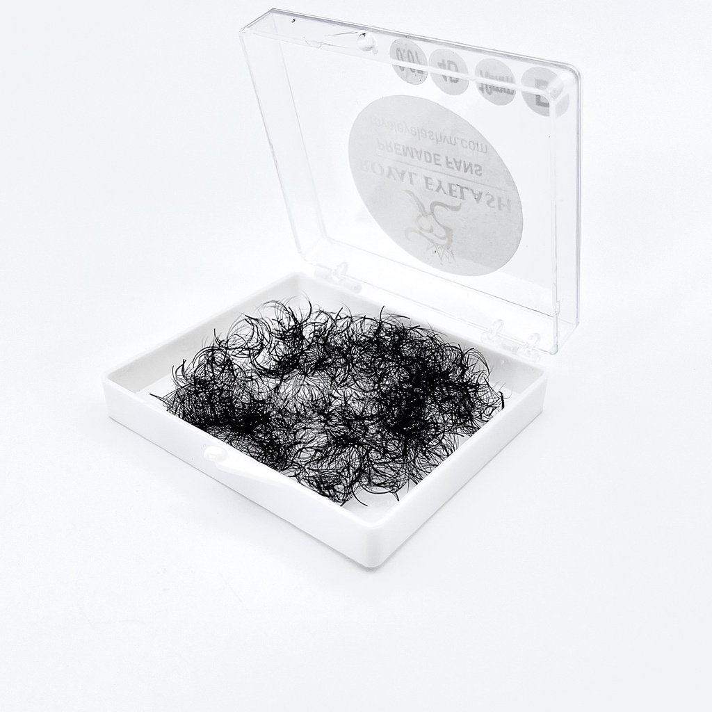 Mi Fans  Sẵn 4D ROYAL EYELASH Lông Chồn Cao Cấp / 500 - 1000 fans / C,CC,D / 0.07