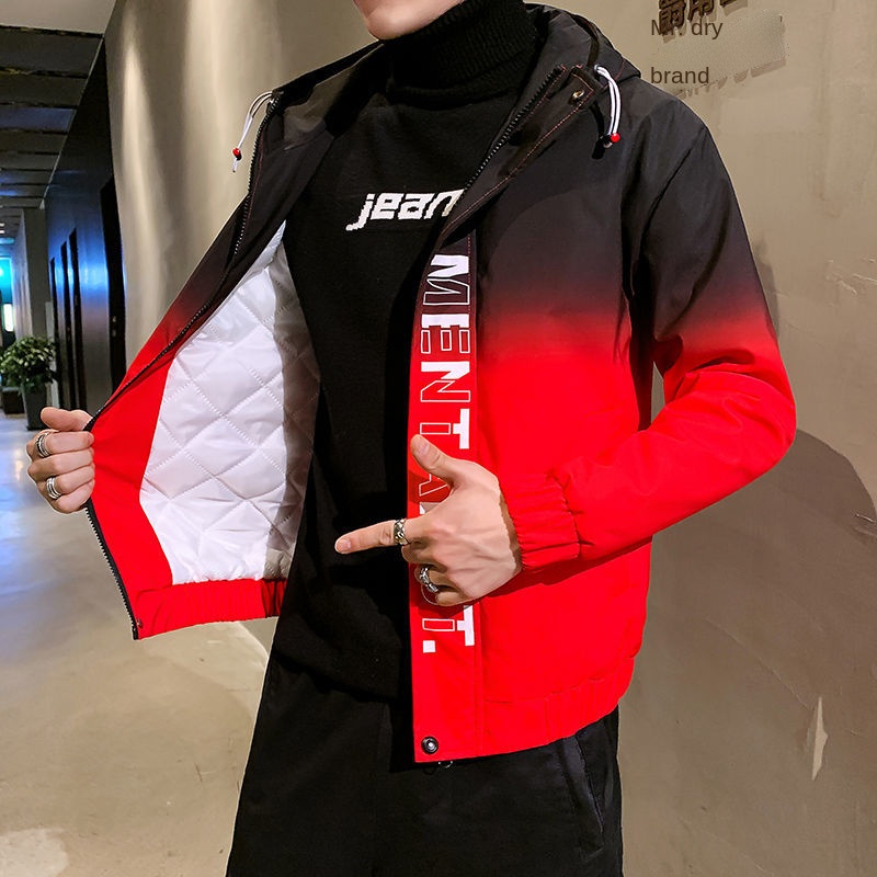 Áo khoác cotton lót nhung dày dặn thời trang thu đông cho nam chất lượng cao
