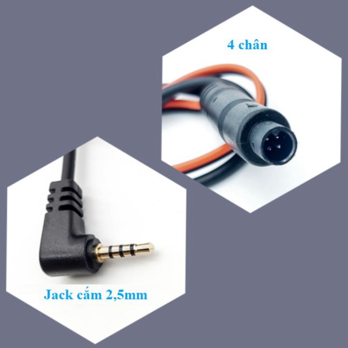 Sản Phẩm Dây tín hiệu kết nối camera hành trình với camera lùi - jack 2.5mm - 4 chân - dài 5,6M | BigBuy360 - bigbuy360.vn