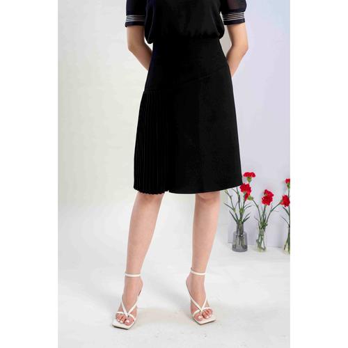 Chân váy dáng A Dập Ly một bên MMOutfit M-JU031220013