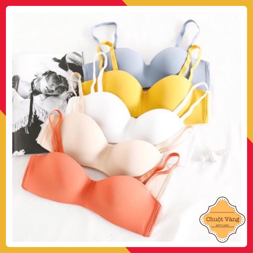 Áo Ngực Quây Cúp Ngang Chống Tuột Không Gọng, Đệm Vừa Kèm Dây Vai Có Thể Tháo Rời (157)