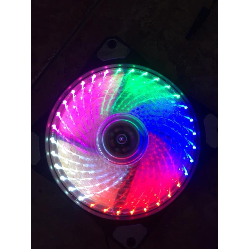 Fan led 33 bóng Xanh/Đỏ/5 màu (Video)