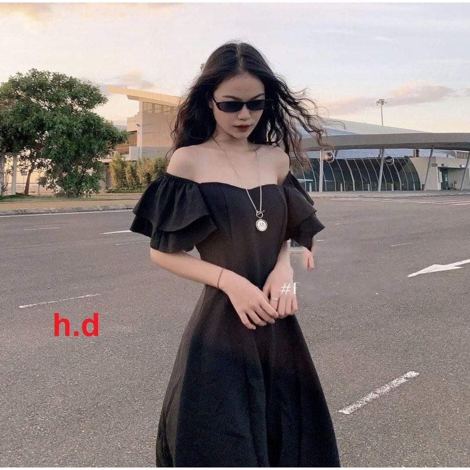 [FREESHIP, MẾN TẶNG QUÀ XINH] [MẪU MỚI HOT] VÁY ĐẦM KHOÁ LƯNG 2 MÀU ĐEN TRẮNG HÀNG 2 LỚP MẶC CAO MẶC TRỄ SIÊU IÊU