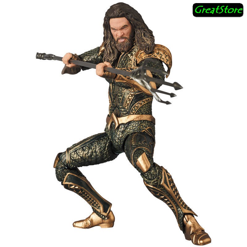 Mô hình nhân vật Aqua man trong Justice League DC Comics Atlantis Action Figure 15cm cử động được