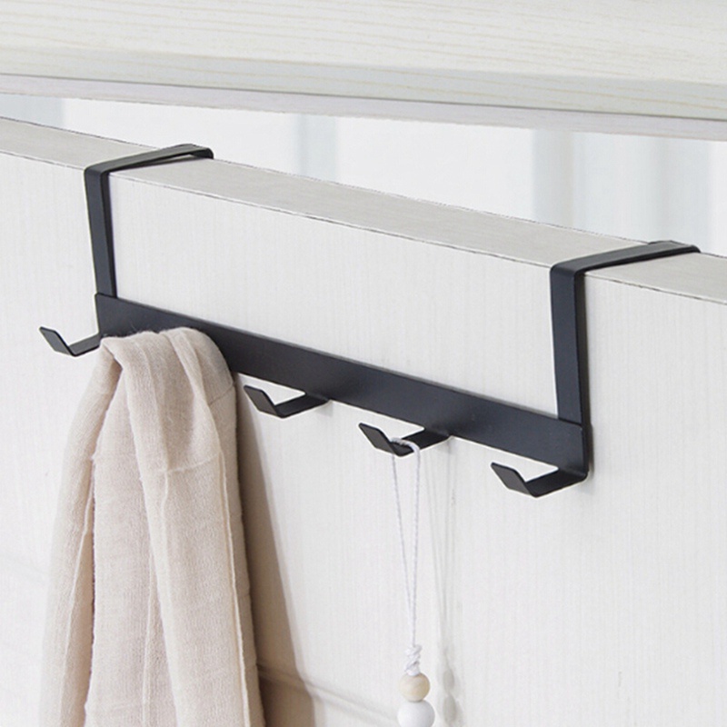 Giá Treo Đồ 5 Hàng Móc Gắn Cửa Sau Bằng Sắt Không Đục Lỗ Cho Nhà Bếp/Phòng Khách