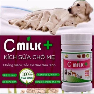 C milk - Thảo dược lợi sữa chống viêm cho chó 150 viên