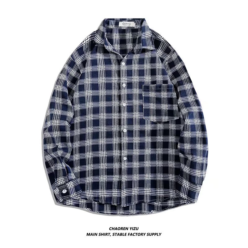 Áo Sơmi DàI Tay SọC Caro HàN QuốC Cho Nam Và Nữ