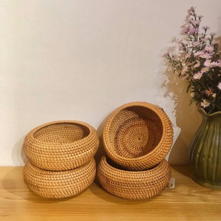 giỏ mây bo tròn
