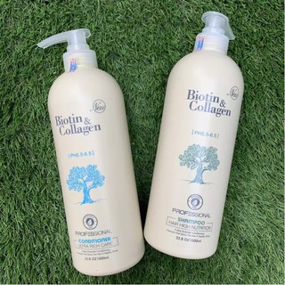 [Chính Hãng] Dầu Gội Biotin Collagen Trắng | Giảm Rụng Tóc,Phục Hồi Tóc Khô Xơ, Hư Tổn 1000ml ⚜️Hàng Chính Hãng⚜️🥰
