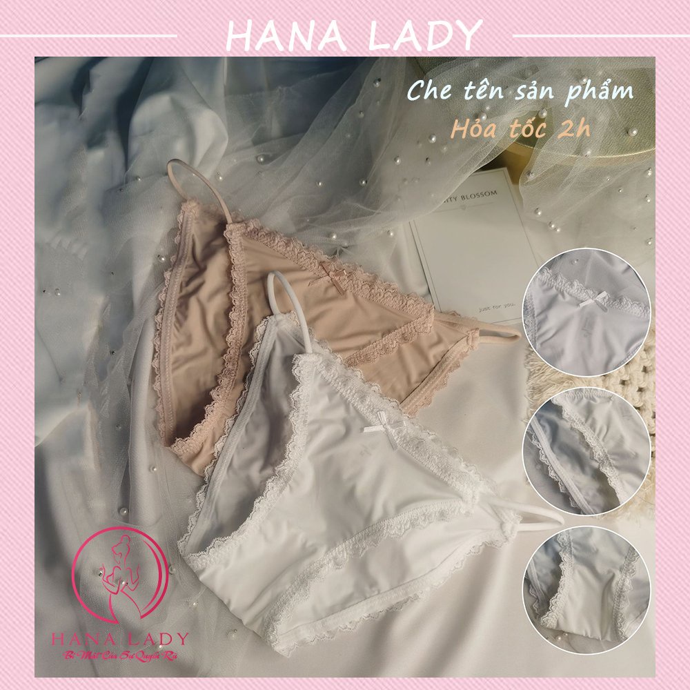 Quần lót quyến rũ - Quần chip dây thun cotton phối ren cao cấp LK097