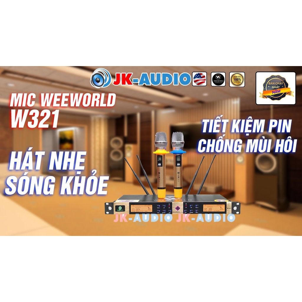 Mic không dây cao cấp Weeworld  W-321