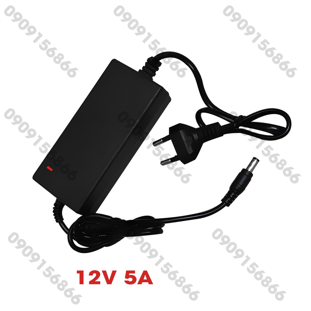 Nguồn 12v 5a adapter ( loại liền dây)