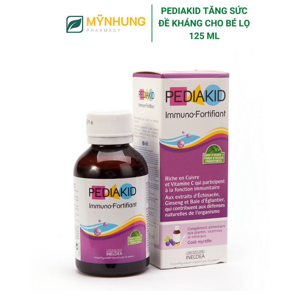 PÉDIAKID MIỄN DỊCH TĂNG ĐỀ KHÁNG MÙA LẠNH CHO BÉ 125 ml( chính hãng)