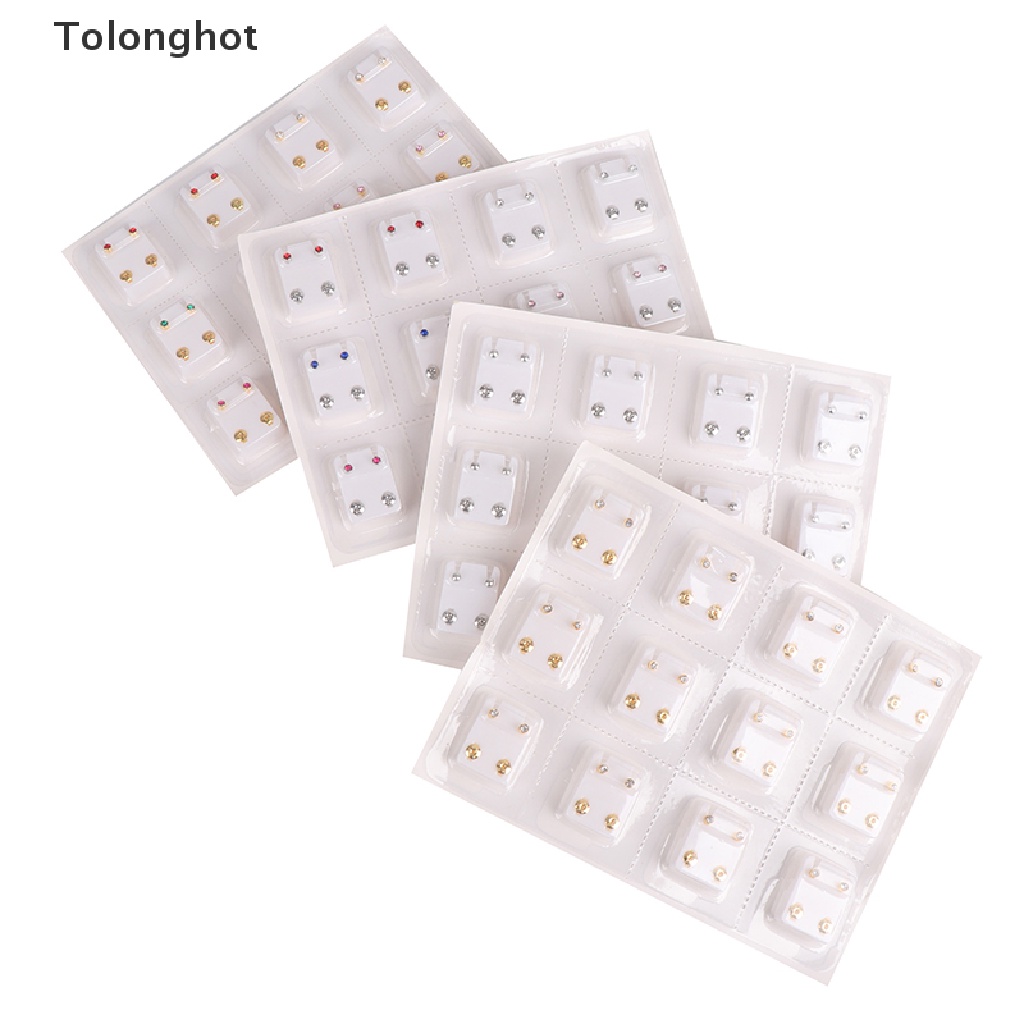 Bộ 24 Khuyên Tai Thép Y Tế Chất Lượng Cao