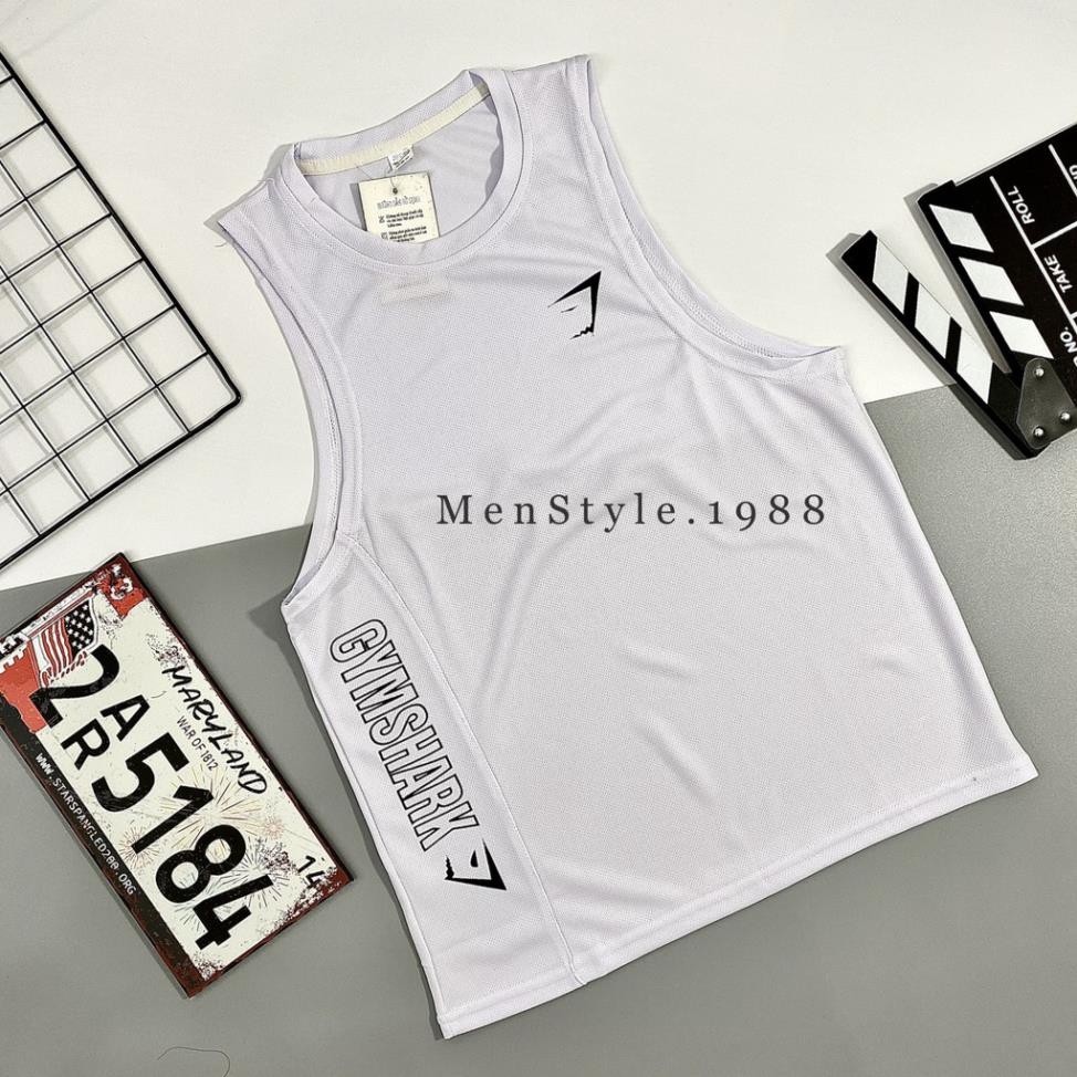 Áo ba lỗ , Áo Tank Top nam tập gym chất thun lạnh hàng Việt Nam SHARK (BL004T)  ྇