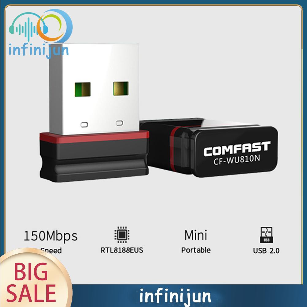 Usb 2.0 Thu Sóng Wifi Comfast Cf-Wu810N Usb 2.0 150mbps 2.4ghz