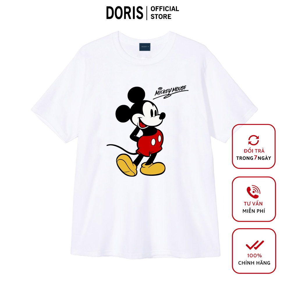 Áo phông thiết kế MICKEY MOUSE chất liệu cotton 100% áo phông form rộng DORRIS N