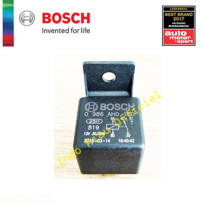 Rơ Le Bosch 5 Chân 12v 30a 5 Pins 12v 30a 0986ah0150 Good