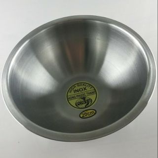 Thố thau trộn gỏi rau salad inox size từ 20,22,24,28 cm