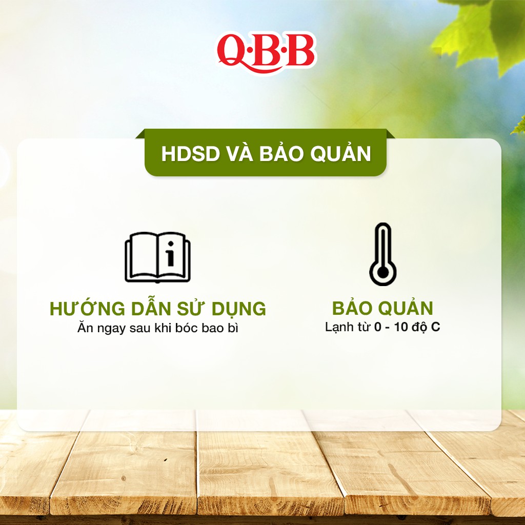 Phô Mai QBB Baby Cheese Cho Bé Từ 18 Tháng Tuổi Trở Lên Vị Truyền Thống Thanh 60g 4 Miếng