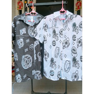 Áo Sơ Mi Unisex Họa Tiết