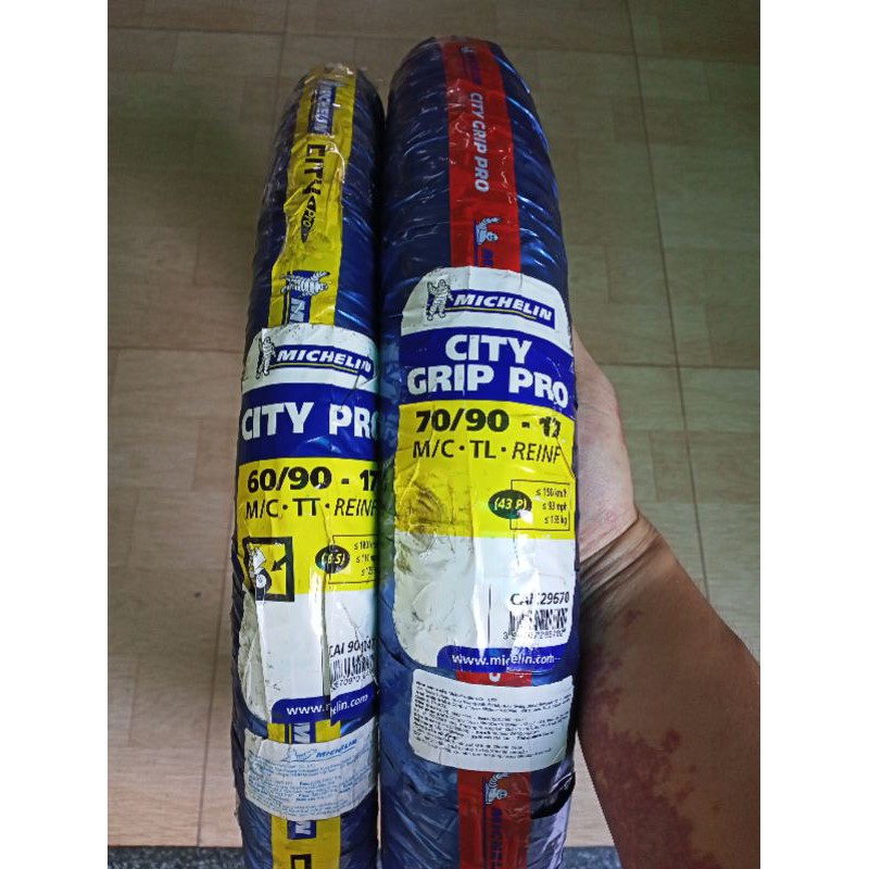 Cặp lốp Michelin city Grip pro size nhỏ cho raider, sonic, satria