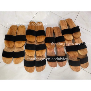 Guốc mộc chụp ảnh áo dài