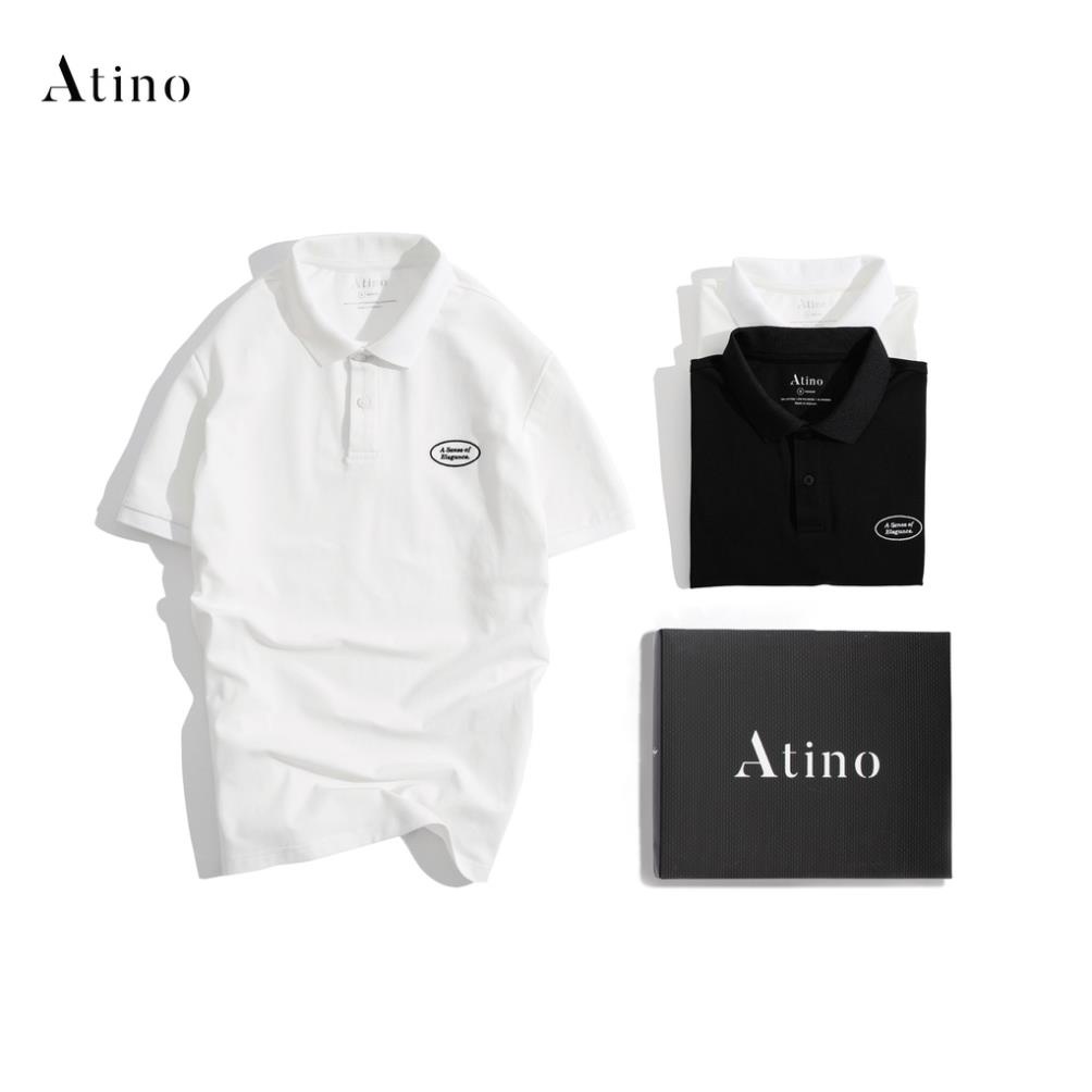 Áo Polo Nam ATINO LABEL thanh lịch vải cá sấu Cotton cao cấp thoáng mát chuẩn form regular APL2105