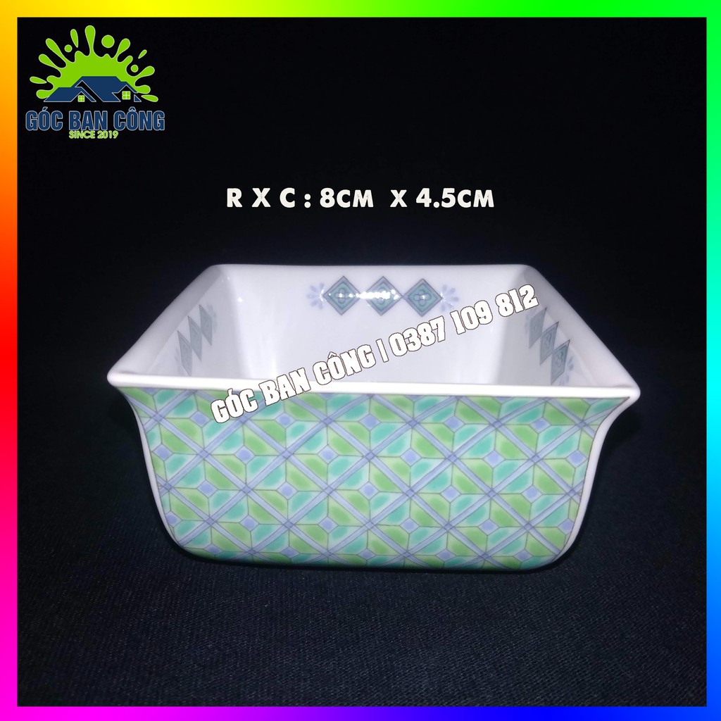 Chậu Cây Mini Trồng Sen Đá, Xương Rồng, Bonsai Mini - CCBSMN06