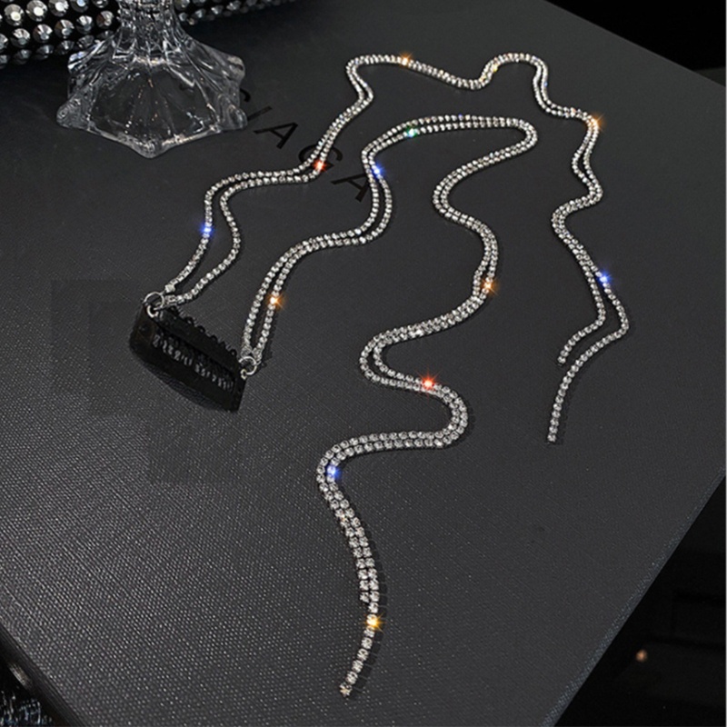 Chuỗi Dây Tua Rua Đính Đá Trang Trí Tóc Đuôi Ngựa